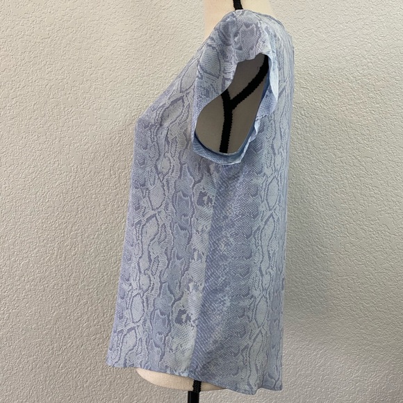 Joie snake print silk “rancher” pocket top - Picture 3 of 8
